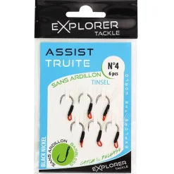 Assit Hook Explorer Tackle Assist Truite Tinsel Sans Ardillon