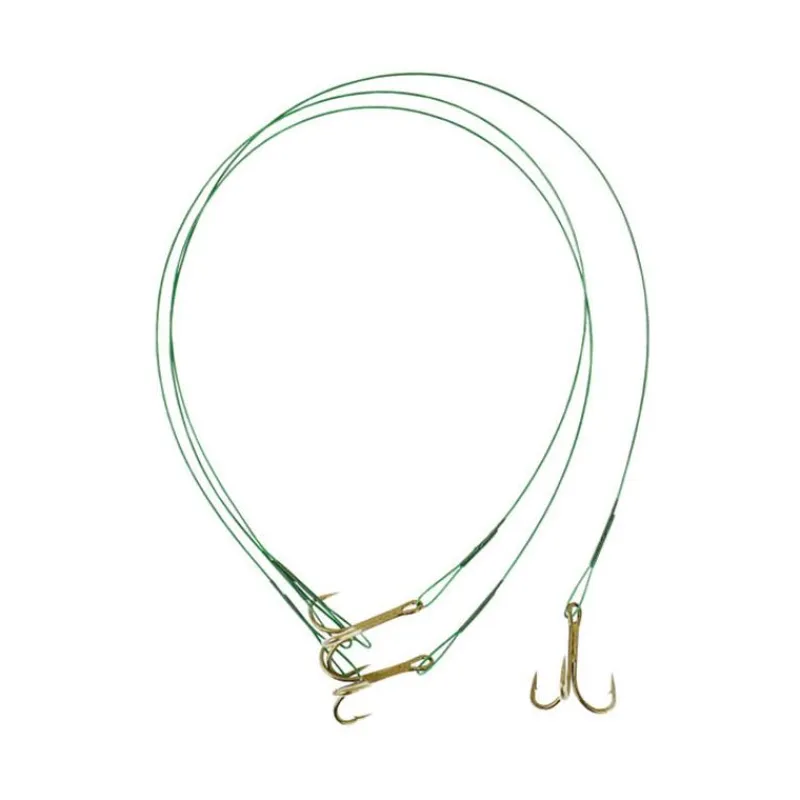 Dudule Bas De Ligne Brochet Triple Racine Acier * Fils - Tresses - Bdl Carnassier