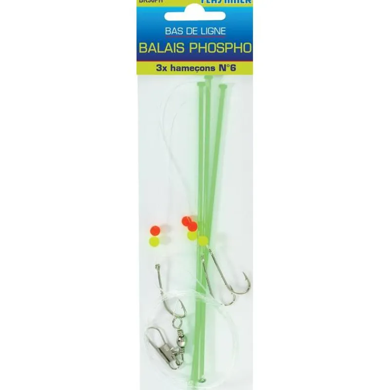 Flashmer Bas De Ligne Balais * Tresses - Fils - Bdl Mer