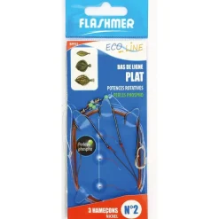 Flashmer Bas De Ligne Ecoline Plat * Tresses - Fils - Bdl Mer