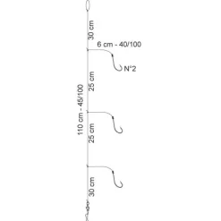 Flashmer Bas De Ligne Nylon * Lignes Montées