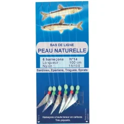 Flashmer Bas De Ligne Peau Naturelle * Lignes Montées
