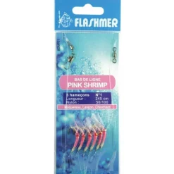 Flashmer Bas De Ligne Pink Shrimp * Lignes Montées