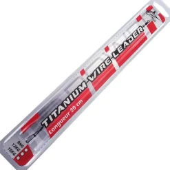 Powerline Bas De Ligne Jig Power Titanium Wire - 20Cm - Par 2 * Fils - Tresses - Bdl Carnassier
