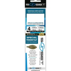 Sunset Bas De Ligne Surfcasting Rs Competition Special Poisson Plat - Fluoro * Tresses - Fils - Bdl Mer