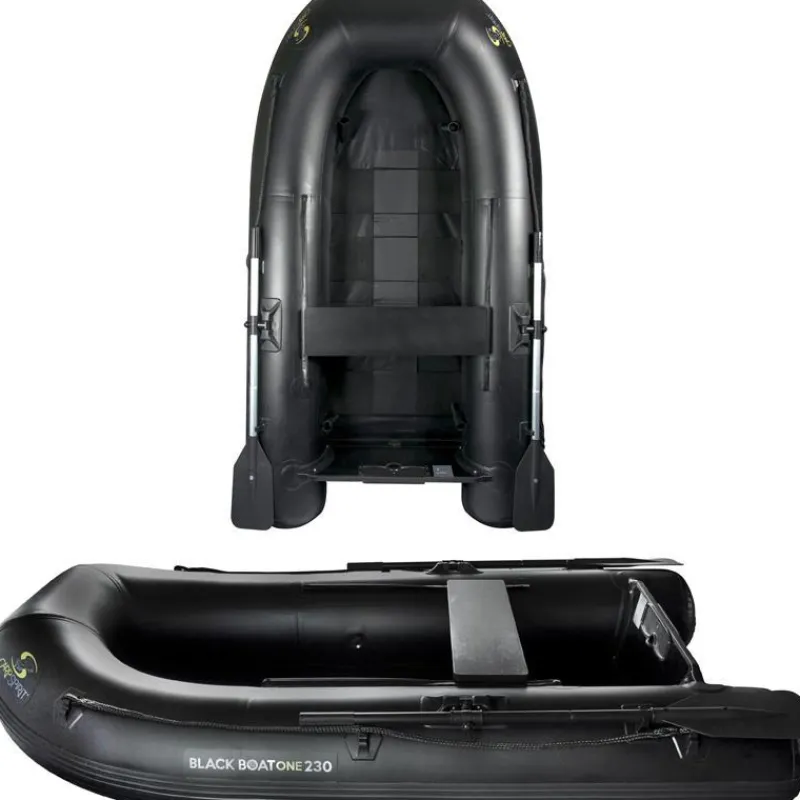 Carp Spirit Bateau Pneumatique Black Boat ”One” 230 * Nautisme Carpe