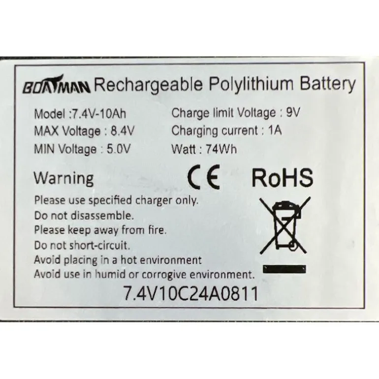 Batterie De Rechange Boatman Pour Bateau Amorceur Vulcan