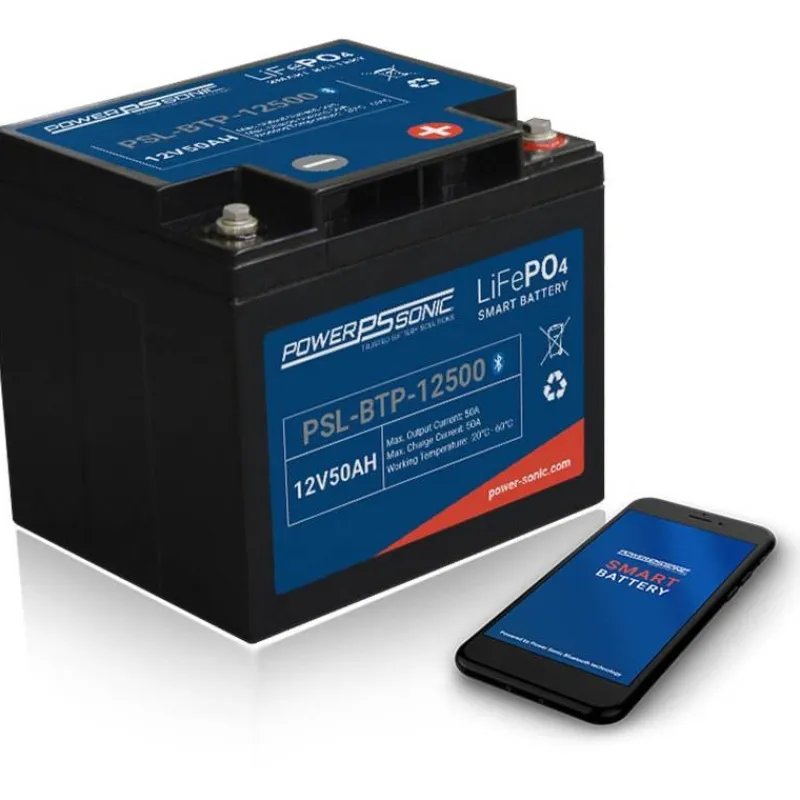 Power Sonic Batterie Lithium Lifepo4 12V 5Ah Avec Bluetooth Intégré * Batteries & Chargeurs