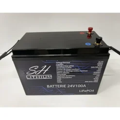 Batterie Lithium Sh Lithium Lifeop4 Format Caisse Bluetooth 24V100amp + Chargeur