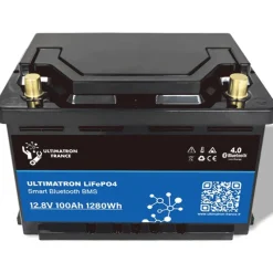 Ultimatron Batterie Lithium Lifepo4 Smart Bms 12.8V 100Ah * Batteries & Chargeurs