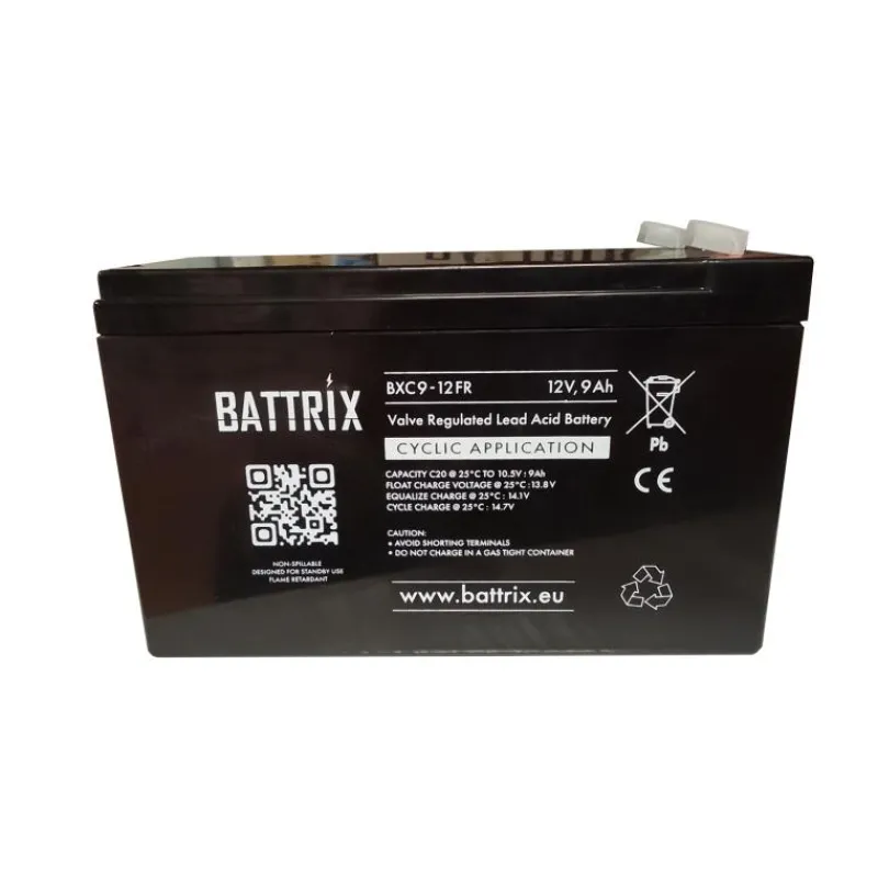 Battrix Batterie Étanche Cyclic 12V 9Ah Pour Sondeur * Batteries & Chargeurs