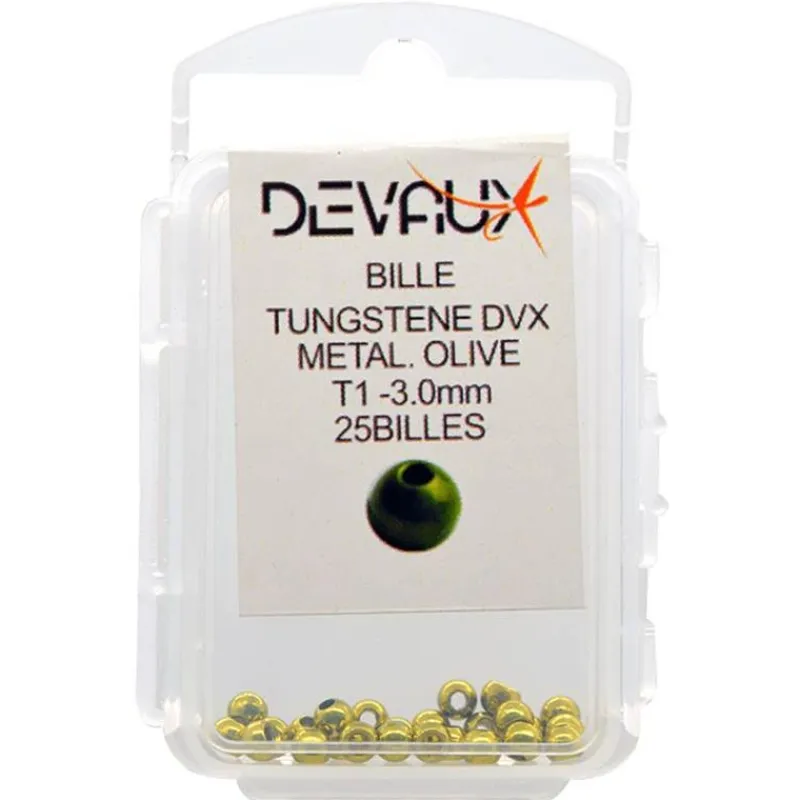 Devaux Billes Tungstène Dvx - Metal Olive * Fly Tying