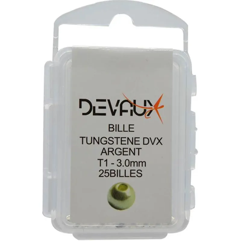Devaux Bille Tungstene Slot Dvx - Argent * Fly Tying