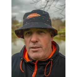 Bob Sonubaits Bucket Hat Réversible - Noir/Orange