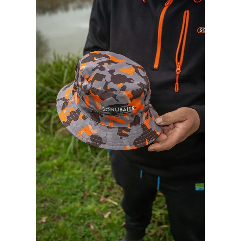 Bob Sonubaits Bucket Hat Réversible - Noir/Orange