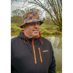 Bob Sonubaits Bucket Hat Réversible - Noir/Orange