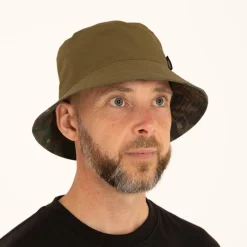 Trakker Bob Reversible Water-Resistant Bucket Hat - Kaki/Camo * Casquettes, Visières & Chapeaux