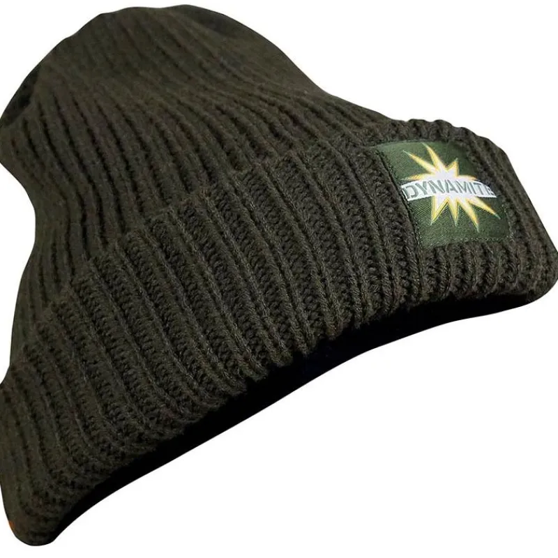 Dynamite Baits Bonnet Homme Woolly Hat Chunky Knit - Kaki * Bonnets, Tours De Cou & Gants