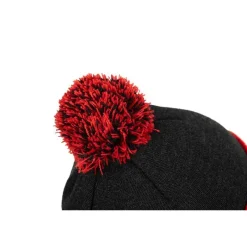 Fox Rage Bonnet Homme Voyager Dark Grey Bobble Hat - Noir * Bonnets, Tours De Cou & Gants