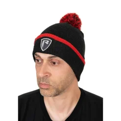 Fox Rage Bonnet Homme Voyager Dark Grey Bobble Hat - Noir * Bonnets, Tours De Cou & Gants