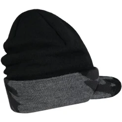 Guru Bonnet Homme Black Peak Beanie - Noir * Bonnets, Tours De Cou & Gants