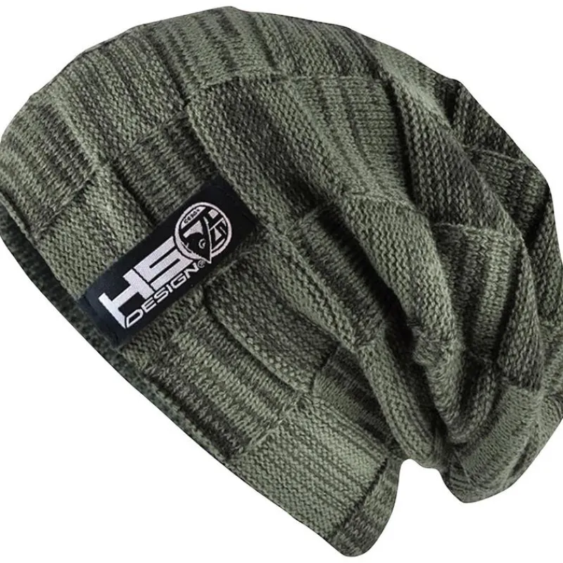 Hot Spot Design Bonnet Homme Beanie Hsd With Fur - Vert * Bonnets, Tours De Cou & Gants