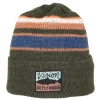 Vision Bonnet Homme Merino Beanie Stripe - Kaki * Bonnets, Tours De Cou & Gants