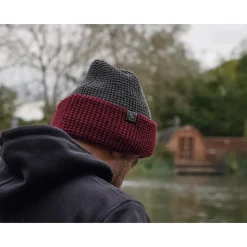 One More Cast Bonnet Berry Toastie Beanie 100% Waterproof - Gris/Rouge * Bonnets, Tours De Cou & Gants