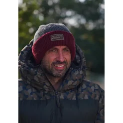 One More Cast Bonnet Berry Toastie Beanie 100% Waterproof - Gris/Rouge * Bonnets, Tours De Cou & Gants
