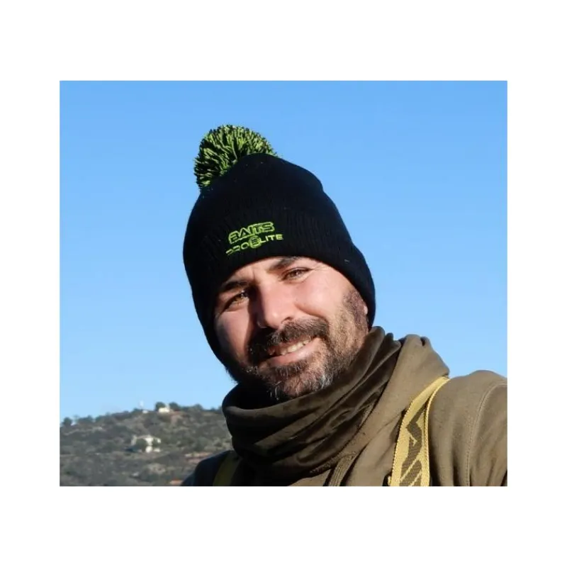 Pro Elite Baits Bonnet Snowstar - Noir * Bonnets, Tours De Cou & Gants