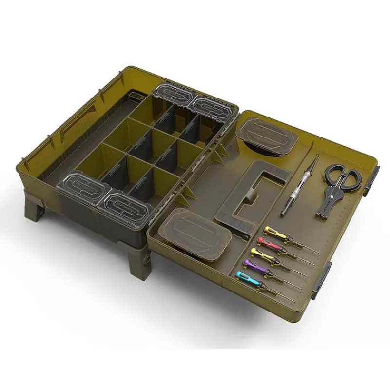 Korum Boîte À Accessoires Complète Mega Blox Station Fully Loaded * Bagagerie Carpe|Bagagerie Coup