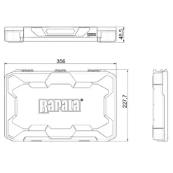 Rapala Boîte À Accessoires Tackle Tray 356 Deep Half * Accessoires