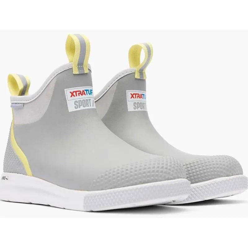 Xtratuf Bottes Femme Wmns Ankle Deck Boot Sport - Gris/Jaune * Bottes & Chaussures
