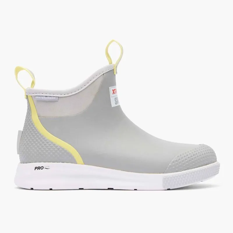 Xtratuf Bottes Femme Wmns Ankle Deck Boot Sport - Gris/Jaune * Bottes & Chaussures