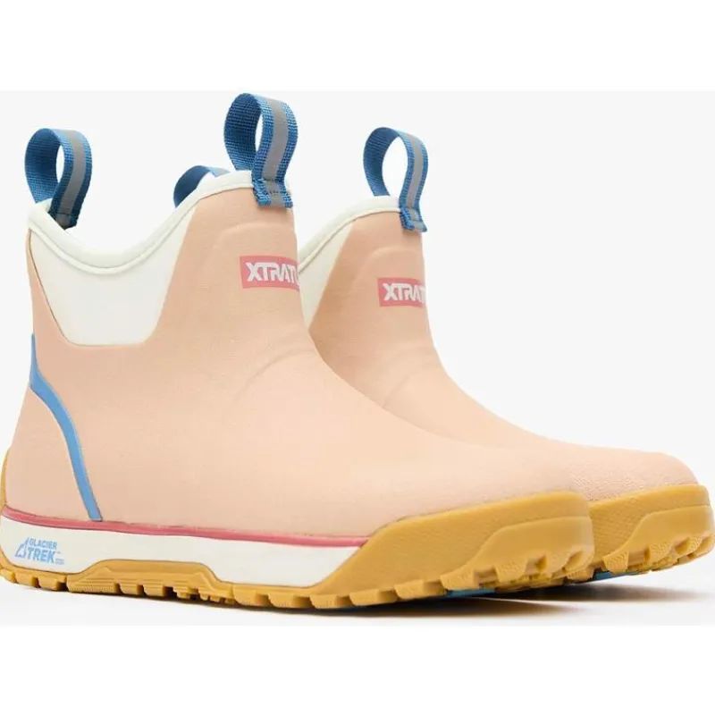 Xtratuf Bottes Femme Wmns Ankle Deck Boot Ice Rubber - Rose Acajou * Bottes & Chaussures