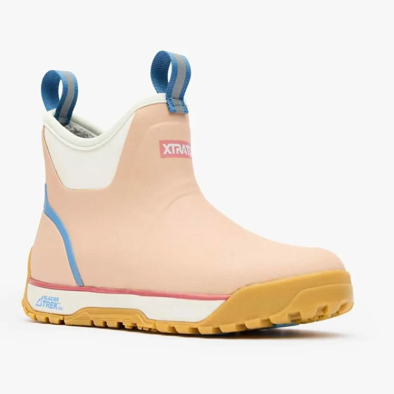 Xtratuf Bottes Femme Wmns Ankle Deck Boot Ice Rubber - Rose Acajou * Bottes & Chaussures