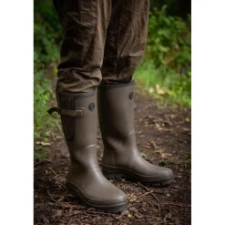 Fox Bottes Homme Neoprene Lined Camo/Khaki Rubber Boot * Bottes & Chaussures