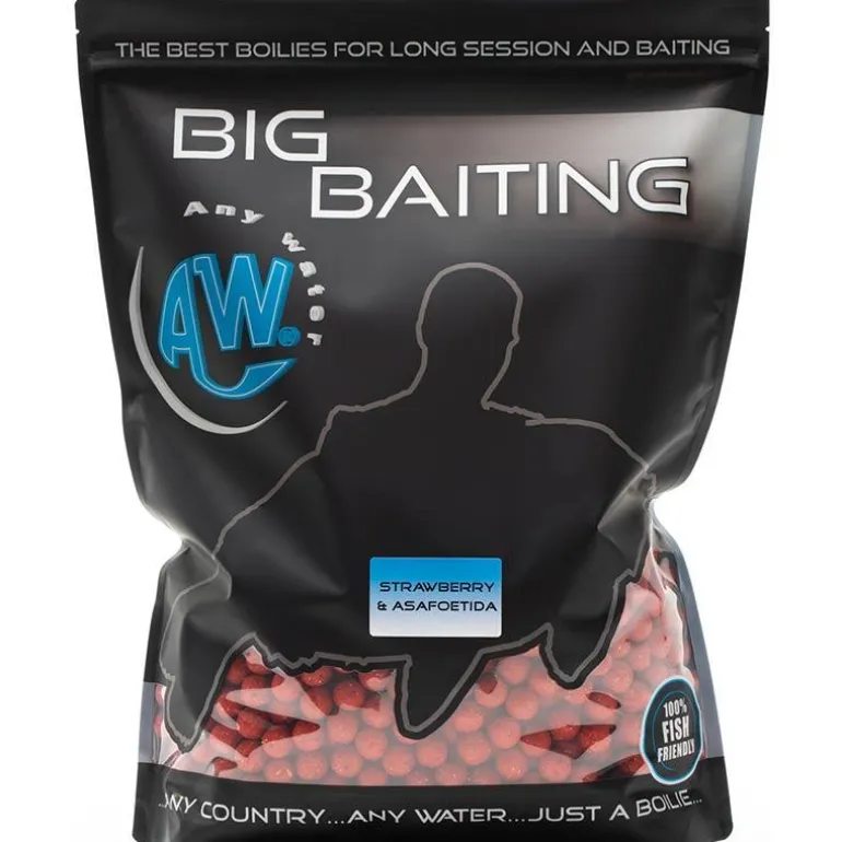 Bouillette Any Water Big Baiting Boilies Strawberry & Asafoetida - 5Kg