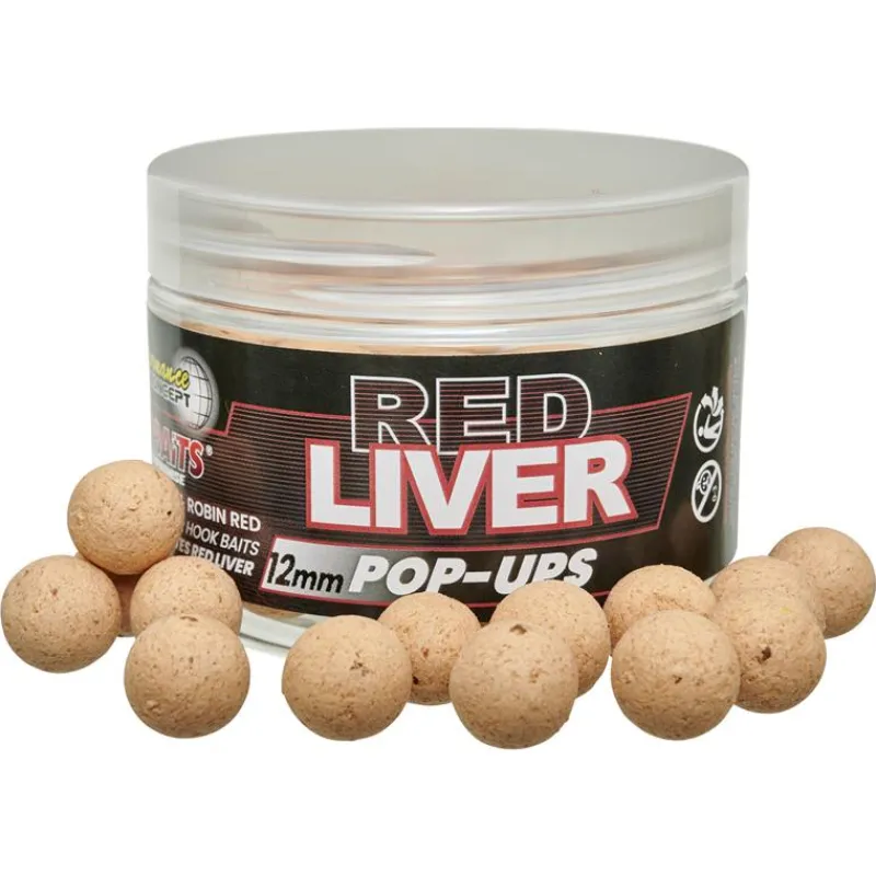 Starbaits Bouillette Flottante Performance Concept Red Liver Pop Up * Appâts Carpe