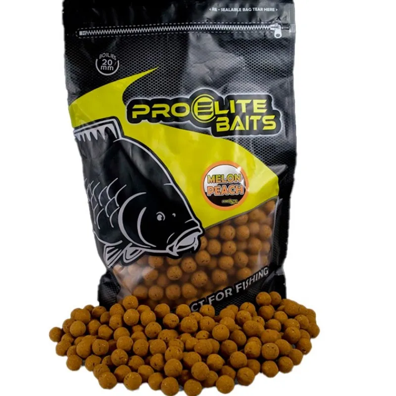 Pro Elite Baits Bouillette Boilies Natural Foods Melon & Peach * Appâts Carpe