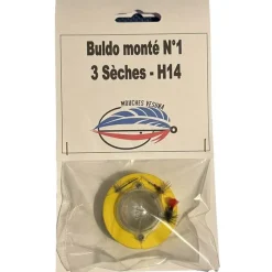 Vesuna Buldo Monté N°1 + 1 Mouche Noyée + 2 Mouches Sèches * Mouches