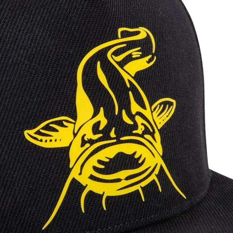 Casquette Black Cat Black Flat Peak Cap - Noir