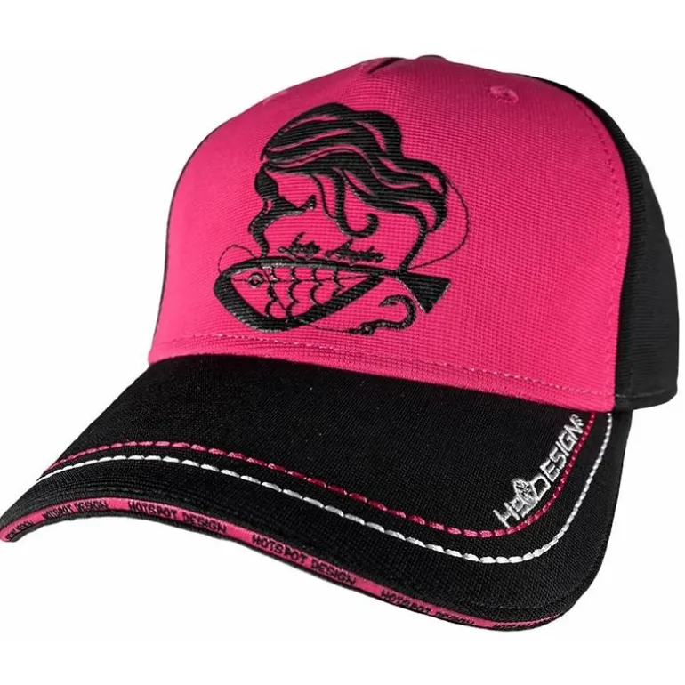 Casquette Femme Hot Spot Design Cap Lady Angler - Noir/Rose