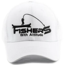 Fishxplorer Casquette Homme Fisher With Attitude - Blanc * Cadeaux & Décoration|Cadeaux & Décoration