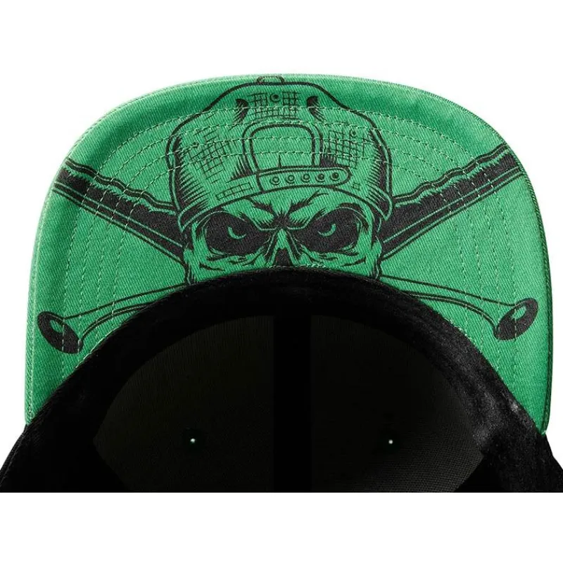 MadCat Casquette Skull Flatbill Cap - Noir/Vert * Casquettes, Visières & Chapeaux