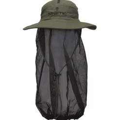 Kinetic Chapeau Moustiquaire Mosquito Hat - Olive * Casquettes, Visières & Chapeaux