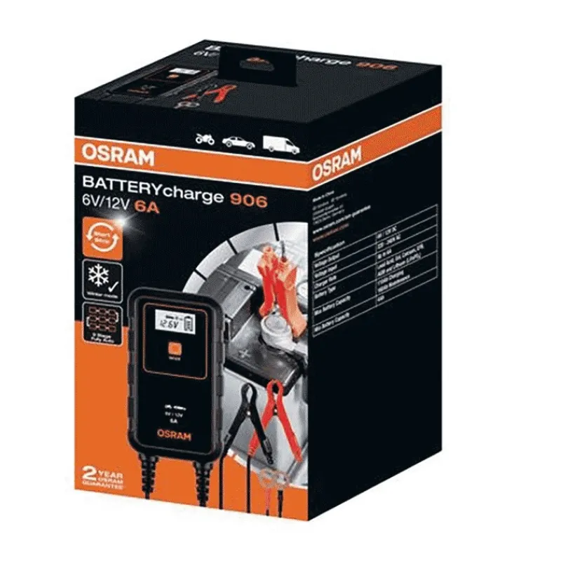 Osram Chargeur D'entretien 6V-12V 6A - Pb / Agm / Lithium * Batteries & Chargeurs