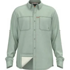 Orvis Chemise Manches Longues Homme Open Air Caster Shirt - Vert * T-Shirts, Polos & Chemises