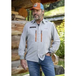 Chemise Manches Longues Homme Devaux Ranger - Gris