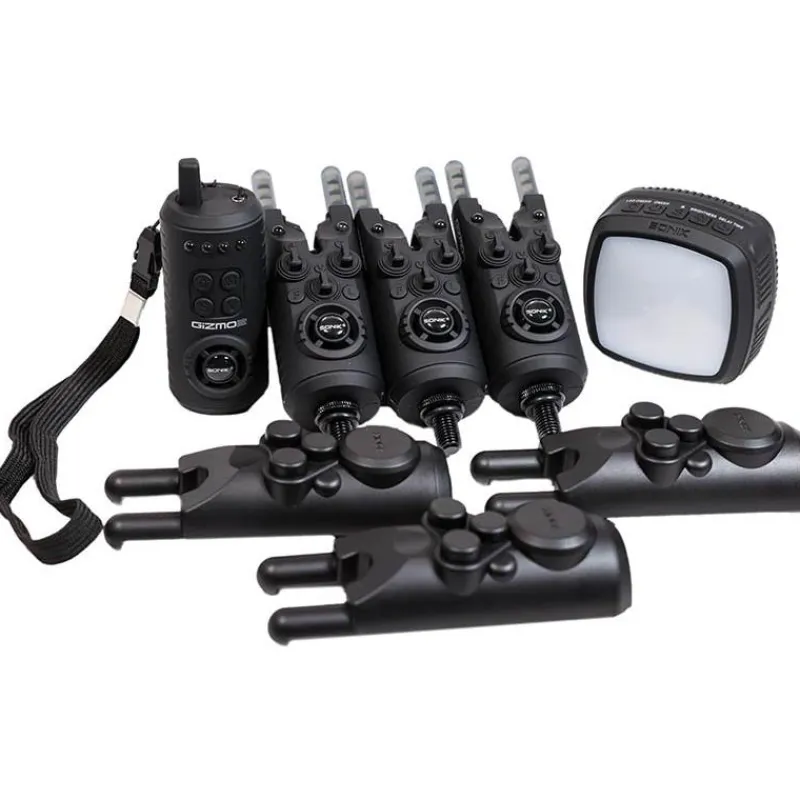 Sonik Coffret Détecteur De Touche Gizmo2 Alarm Set + Lampe Bivvy * Détection